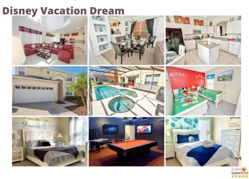 Disney Dream with Hot Tub, Pool, Xbox, Games Room, Lakeview, 10 min to Disney, Clubhouse photo 1
