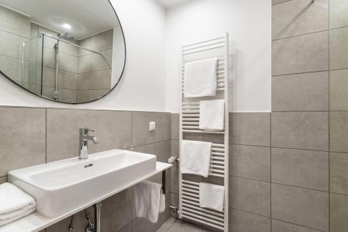Koupelna v ubytování Hotel Bad Minden