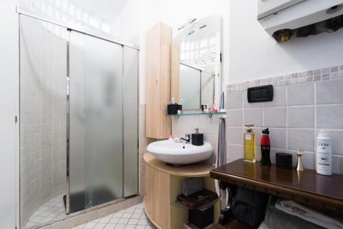 Vonios kambarys apgyvendinimo įstaigoje Appartamento comodo nei pressi dell'Archiginnasio by Wonderful Italy