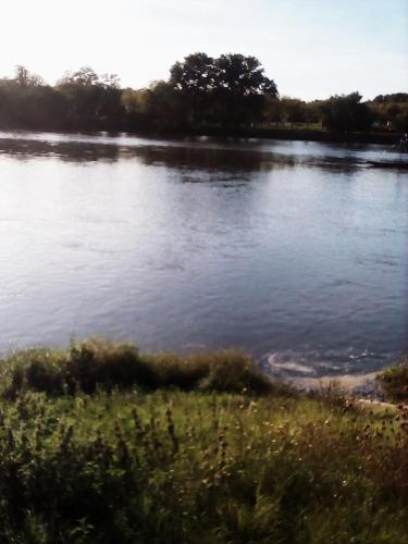a body of water with trees in the background at Le Logis d'Elisa in Cosne Cours sur Loire