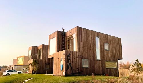 Gallery image of Jaukus modernios architektūros Svencelės namas in Svenele