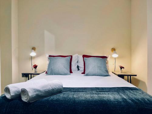 Katil atau katil-katil dalam bilik di Apartment in Colindale