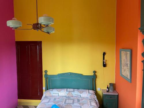 Postel nebo postele na pokoji v ubytování Casa Rural Finca Juanamare