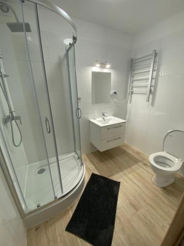 Ванная комната в Hotelik Nad Zalewem 10 km od Legnicy