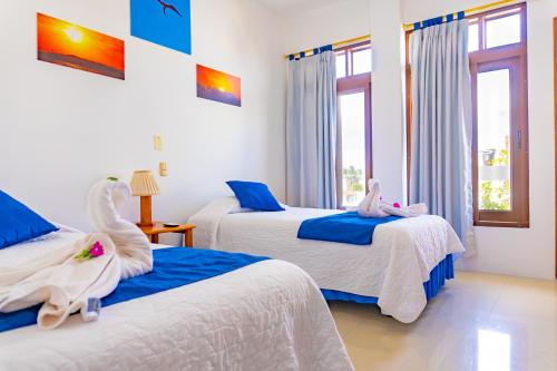 Gran Hostal Tintoreraにあるベッド