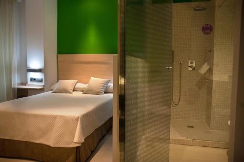 Koupelna v ubytování Hotel Europa