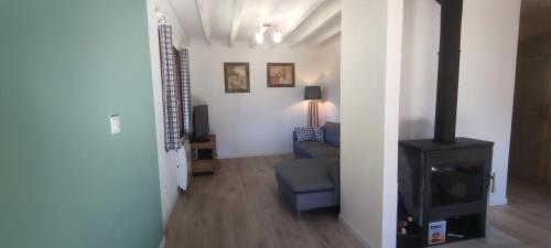 Χώρος καθιστικού στο Chalet l'Alpe