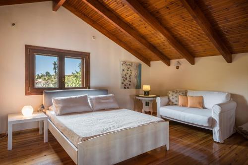 Llit o llits en una habitació de Villa Glavina