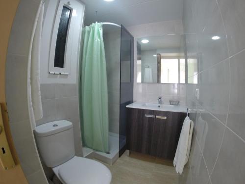 Koupelna v ubytování Hostal Julieta