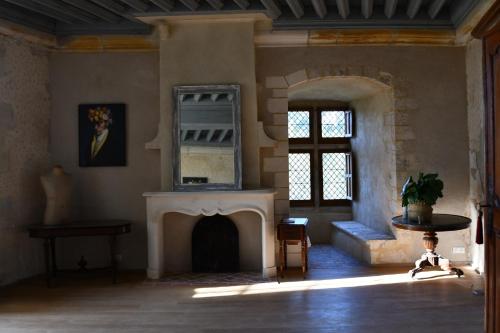 Χώρος καθιστικού στο Un château en Bourgogne