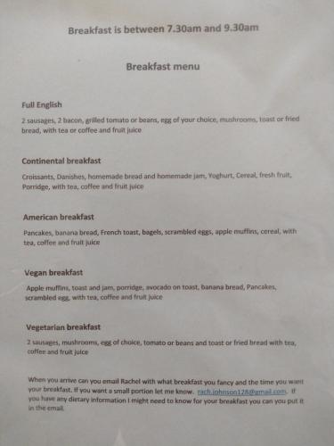a letter describing the benefits of a research paper at Sharlands Farm Bed and Breakfast in Bude