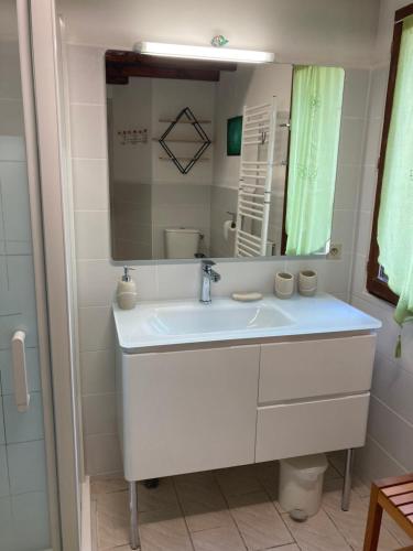 Koupelna v ubytování Gîte du Fenouil