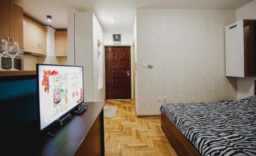 Postel nebo postele na pokoji v ubytování Prestige apartment