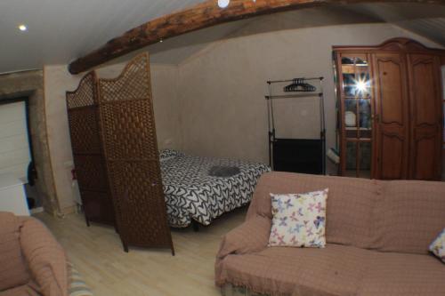 Postel nebo postele na pokoji v ubytování Loft en el camino