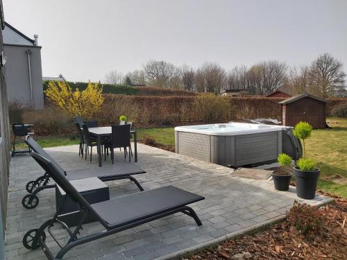 Zahrada ubytování Le refuge Ardennais