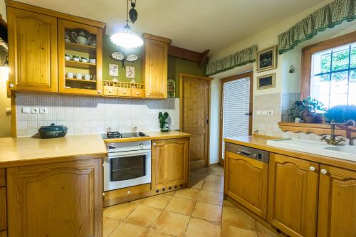 Una cocina o zona de cocina en Holiday House in Nature with Pool, Pr Matažič