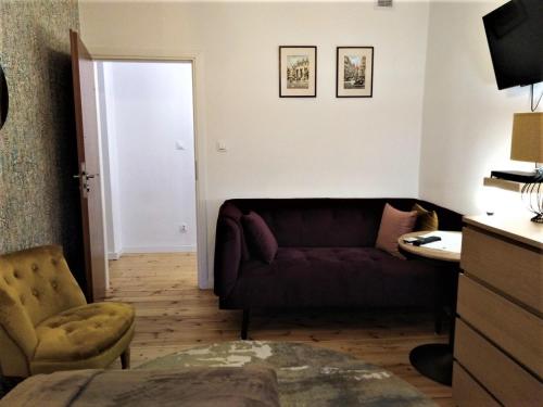 Posedenie v ubytovaní Wygodny Apartament w Śródmieściu Gdańska