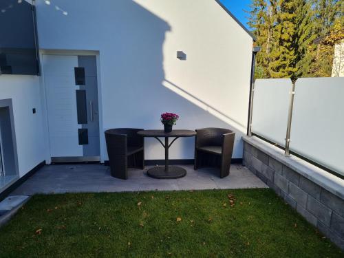 Posezení v ubytování Ferienwohnung zur lustigen Gabi