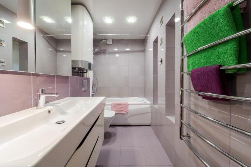 Koupelna v ubytování Apartment Kiev House