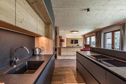 Una cocina o zona de cocina en Hochfeldhof