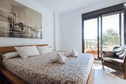 Posteľ alebo postele v izbe v ubytovaní Apartamento Mairena