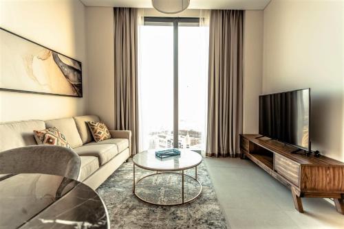 Coin salon dans l'établissement Luxury at The Address Jumeirah Beach Residence