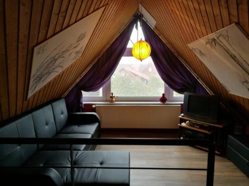 Χώρος καθιστικού στο Ferienhaus Ossi