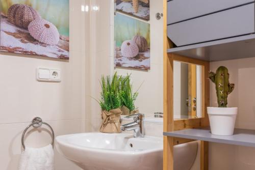 Koupelna v ubytování apartamento centro sanxenxo con parking gratis