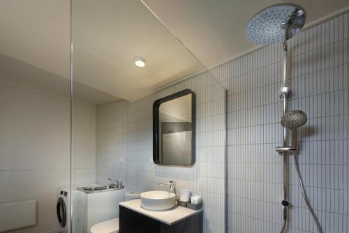 Alexander Cottage Daylesford tesisinde bir banyo