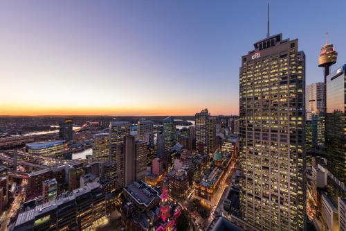 En generell vy över Sydney eller utsikten över staden från hotellet
