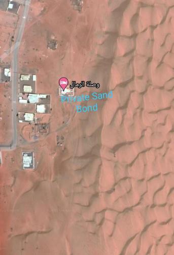 a map of a remote sandoned area at Private Sand Bond in Al Raka