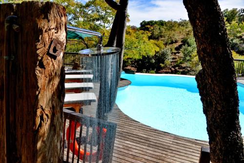בריכת השחייה שנמצאת ב-Laluka Safari Lodge - Welgevonden Game Reserve או באזור