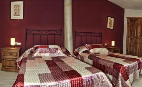 Кровать или кровати в номере Arkupe Etxea
