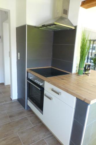 Dapur atau dapur kecil di Ferienwohnung Lorke