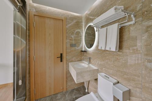 Koupelna v ubytování Chunjian Guesthouse