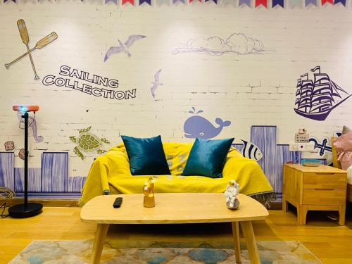 Un lugar para sentarse en Huangshan Sky Small Nest B&B
