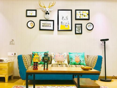 Un lugar para sentarse en Huangshan Sky Small Nest B&B