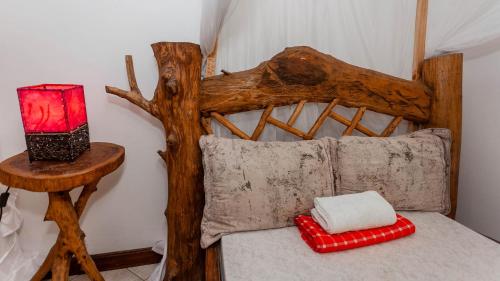 Ένα ή περισσότερα κρεβάτια σε δωμάτιο στο Villa Poa