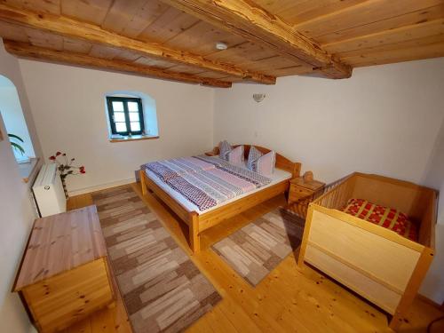 Postel nebo postele na pokoji v ubytování Ferienhof Herm
