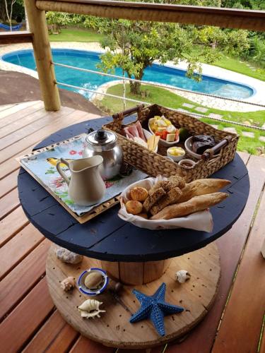 Makanan di atau berdekatan chalet