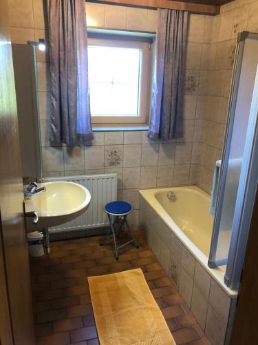 Phòng tắm tại Ferienwohnung Radler