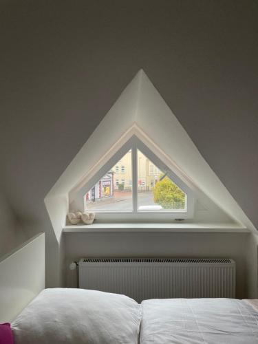 Postel nebo postele na pokoji v ubytování Ferienwohnung in Bad Bramstedt