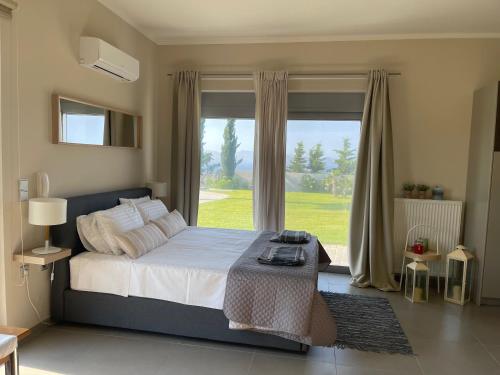 Breathtaking view guesthouseにあるベッド