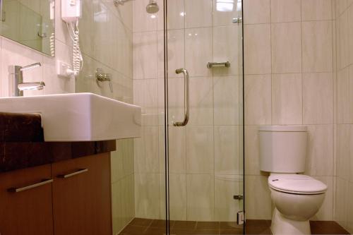 Ένα μπάνιο στο Tower Motor Inn