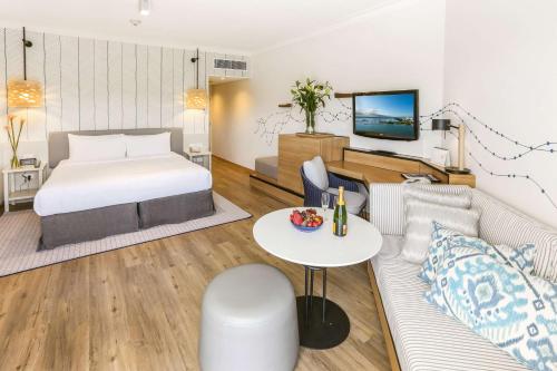 Voodi või voodid majutusasutuse Shangri-La The Marina, Cairns toas