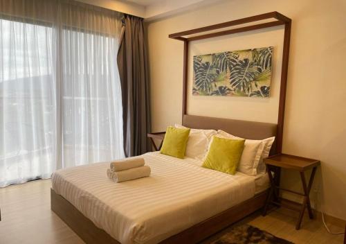 Katil atau katil-katil dalam bilik di JW Seafront Residence @ TimurBay