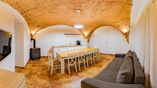 Posezení v ubytování Apartmány Habánská, celý dům