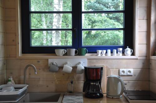 Ein Badezimmer in der Unterkunft Węgiełek Treehouse