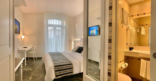Koupelna v ubytování Continental Parkhotel