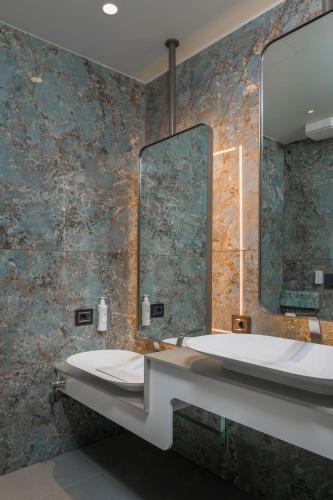 Koupelna v ubytování Demo Hotel Design Emotion